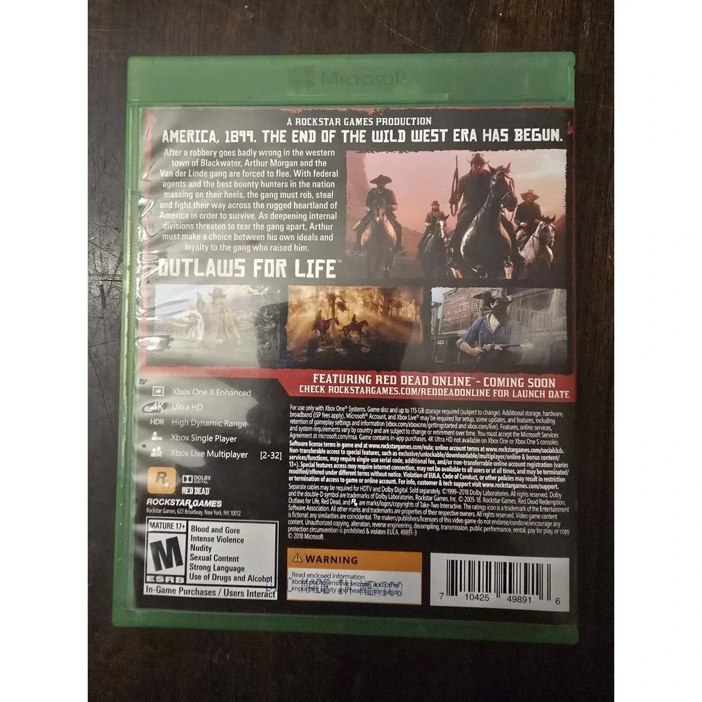 Red Dead Redemption 2 - Microsoft Xbox One Video Game